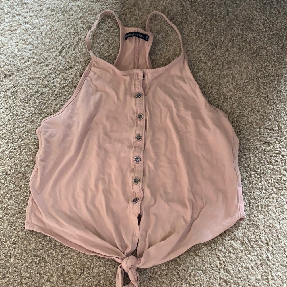 💌bundle3for15%off💌 Pink button down tank top